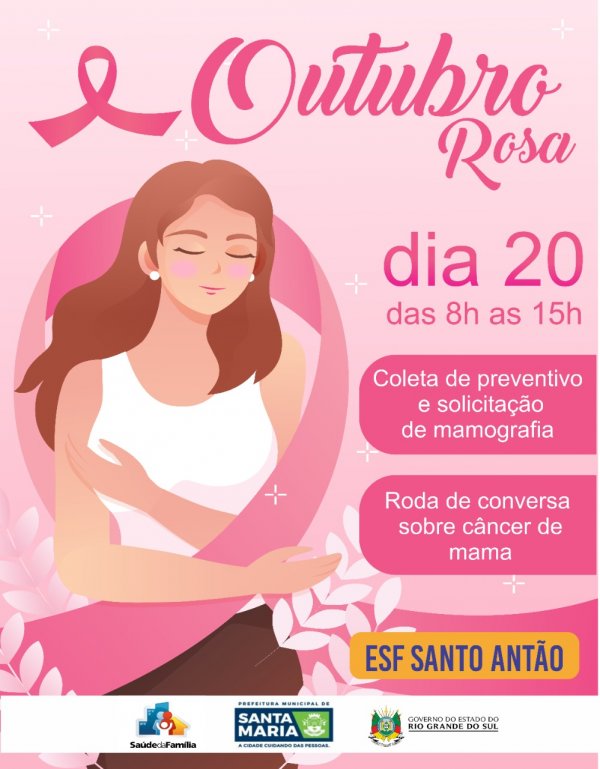 Em alusão ao Outubro Rosa, Prefeitura de Santa Maria promove ações voltadas à saúde das mulheres