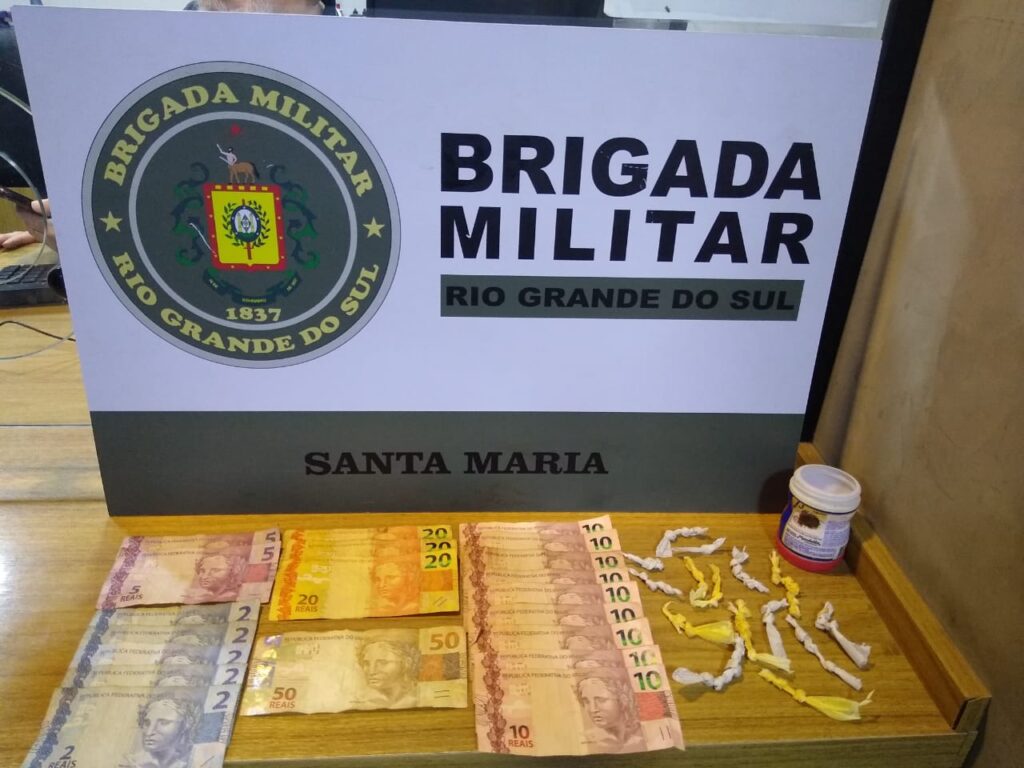 Jovem é preso com drogas e dinheiro na Região Oeste de Santa Maria