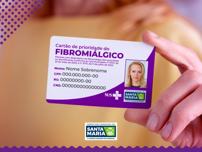 Prazo para solicitação do cartão de prioridade da pessoa com fibromialgia termina nesta sexta-feira (20)