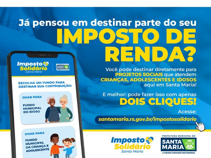 Pessoas físicas e jurídicas podem destinar Imposto de Renda para projetos sociais até esta quarta (27)