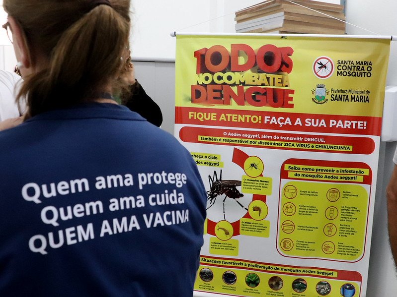 ESF Wilson Paulo Noal realiza turno estendido para vacinação contra a dengue nesta sexta-feira (13) em Camobi