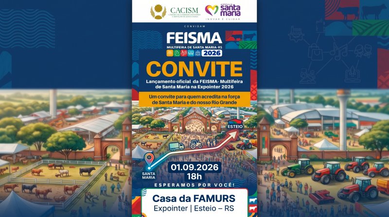 Feisma 2026 será lançada na Expointer nesta terça-feira (1º)