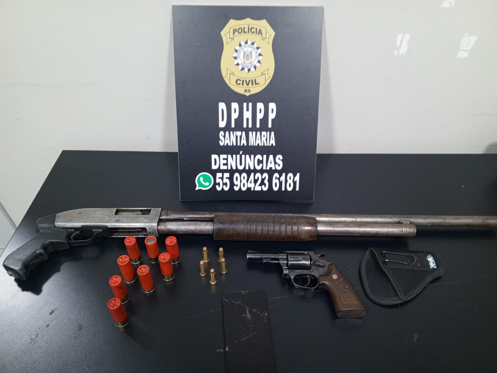 Polícia Civil prende mandante de homicídio em Santa Maria e apreende armas de fogo