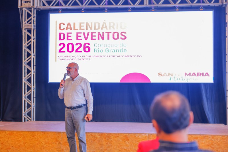 Celebrando a vocação turística de Santa Maria, Prefeitura e Comtur lançam o Calendário de Eventos de 2026