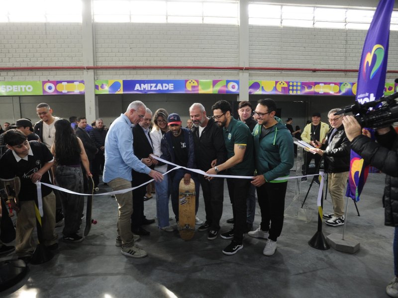 Prefeitura de Santa Maria entrega a primeira pista de skate pública e coberta do Rio Grande do Sul