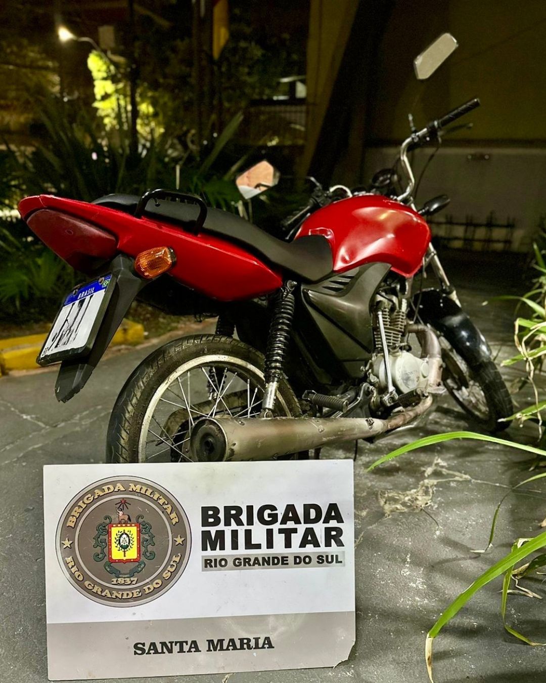 Homem é preso após roubar moto em Santa Maria 