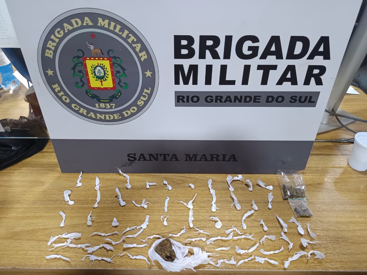 Brigada Militar realiza apreensão de drogas no bairro Nova Santa Marta
