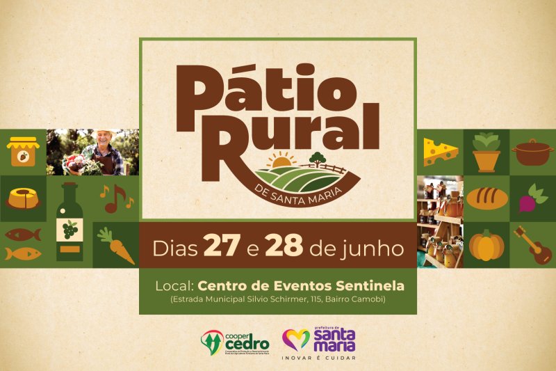 Pátio Rural retorna a Santa Maria neste fim de semana com feira, shows e programação cultural