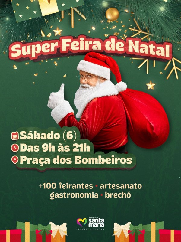 Prefeitura apoia Super Feira de Natal na Praça João Pedro Menna Barreto neste sábado (6)