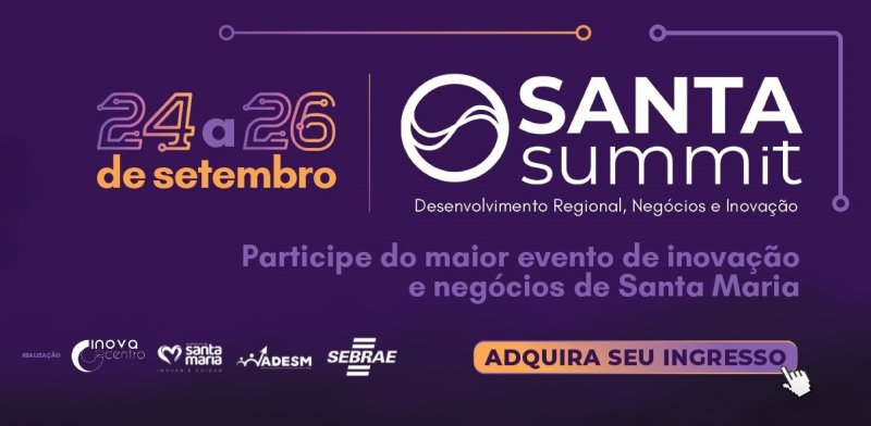 Inscrições já estão abertas para o 3º Santa Summit, que ocorre de 24 a 26 de setembro