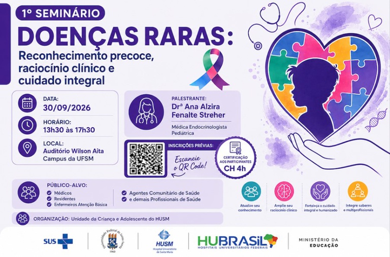Husm promove seminário sobre reconhecimento precoce e cuidado de pessoas com doenças raras