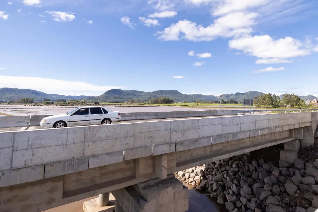Segunda ponte da RSC-287 sobre o Arroio Grande é liberada ao tráfego em Santa Maria