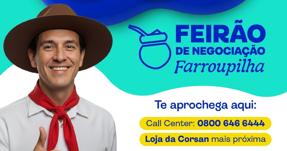 Corsan realizará feirão de renegociação de dívidas na próxima segunda-feira (15)