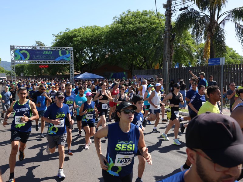 Corrida do Sesi deve reunir 800 atletas em Santa Maria nesta quinta-feira (1º)