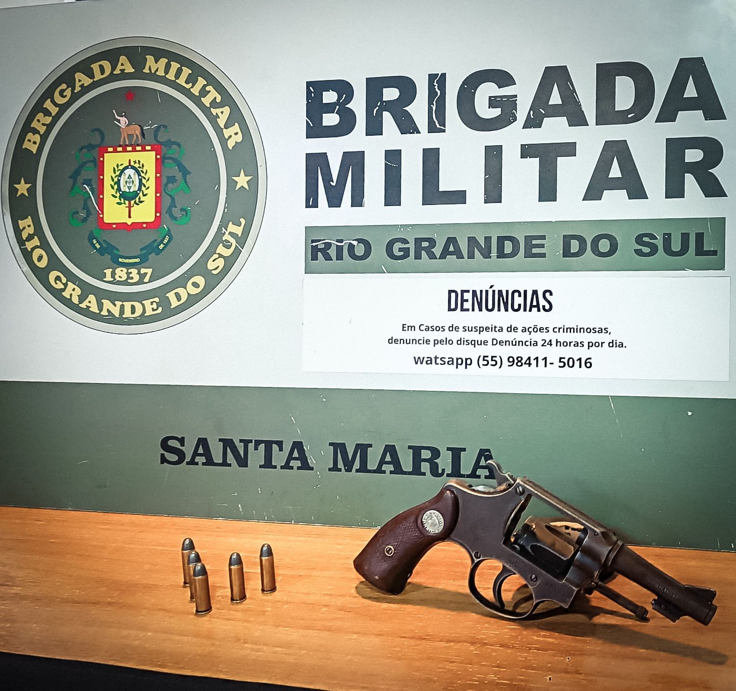 Brigada Militar prende homem por porte ilegal de arma de fogo no Bairro Chácara das Flores 