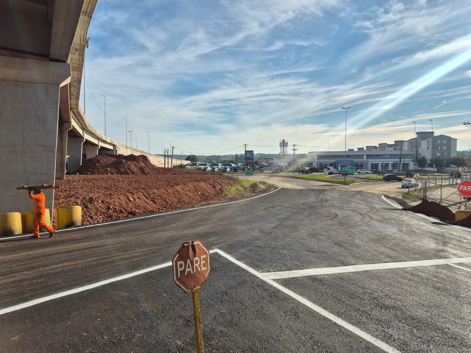 DNIT libera tráfego na rótula do Bairro Uglione após conclusão de nova etapa da Travessia Urbana