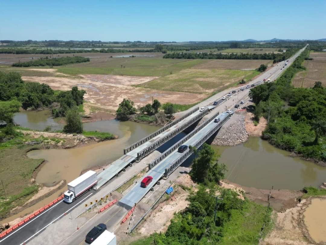 Rota de Santa Maria e Exército Brasileiro vão realizar manutenção na ponte metálica da RSC-287 em Arroio Grande neste sábado