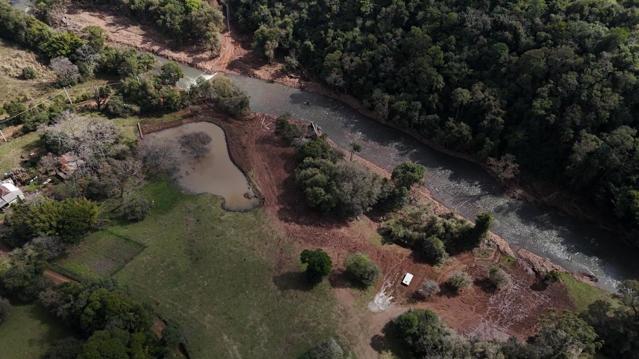 Sistema de captação de água para tratamento rompido por enchentes no Rio Ibicuí, está reconstruído com investimento de R$ 7 milhões da Corsan